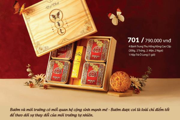 Bánh Trung Thu Đại Phát thu hút với hoa văn